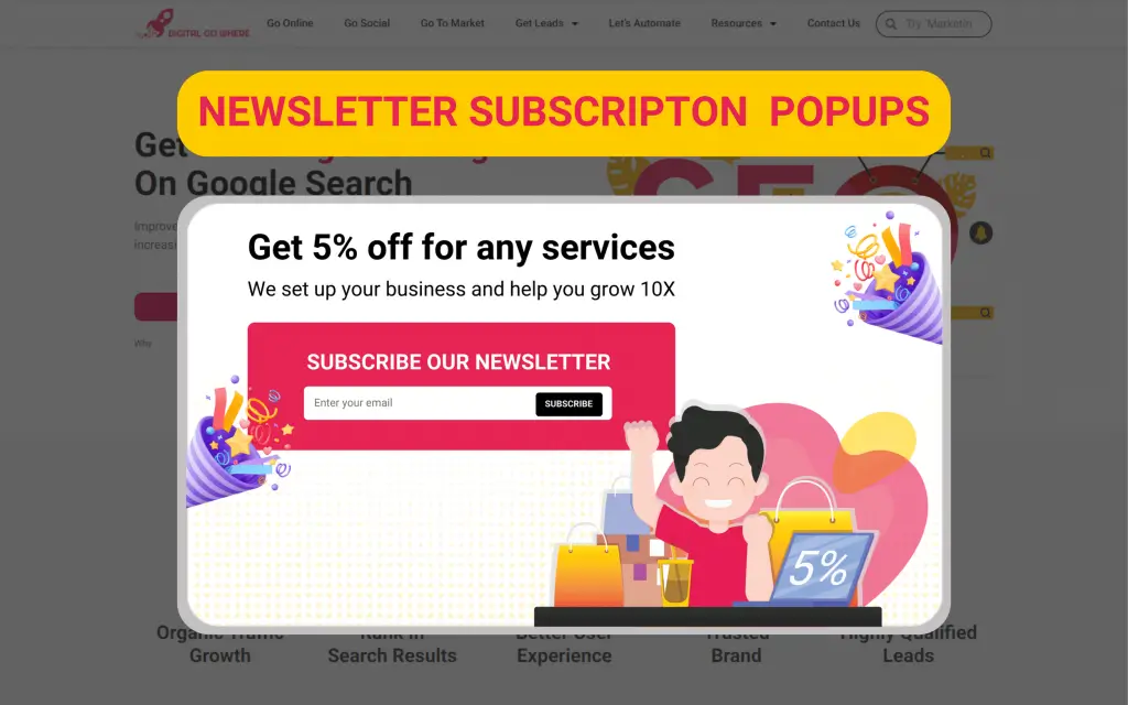 Newsletter Subscription Popups